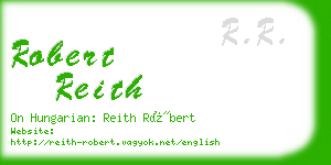 robert reith business card